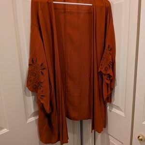 Maurices Women's Terracotta Kimono Top